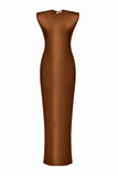 CLEMENCE BROWN DRESS