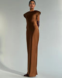 CLEMENCE BROWN DRESS