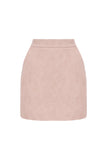 Croco Pink Mini Skirt