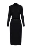 EMILY KNIT BLACK DRESS