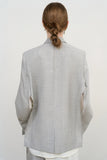 SINGLE-BREASTED DISTRESSED JACKET
