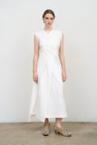 Layered Midi Dress with Embroidery