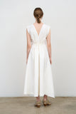 Layered Midi Dress with Embroidery
