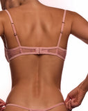 SHEER LACE BRA ROSE