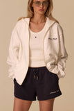 LE CLUB ZIP HOODIE - WARM WHITE