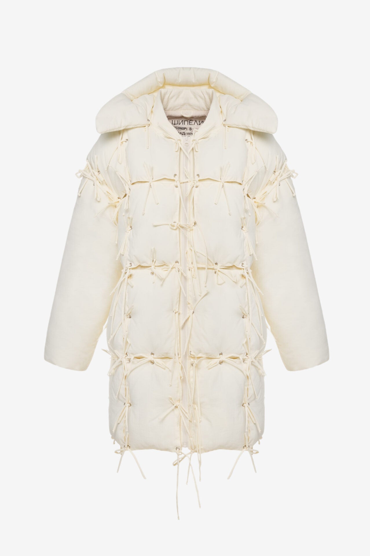 Пуховик конструктор максі