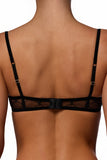 SHEER LACE BRA BLACK