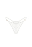 SHEER LACE THONGS WHITE
