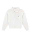 LE CLUB CROPPED POLO - WARM WHITE