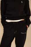 Signature Embroidered Sweatpant - Black