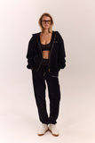 Signature Embroidered Sweatpant - Black
