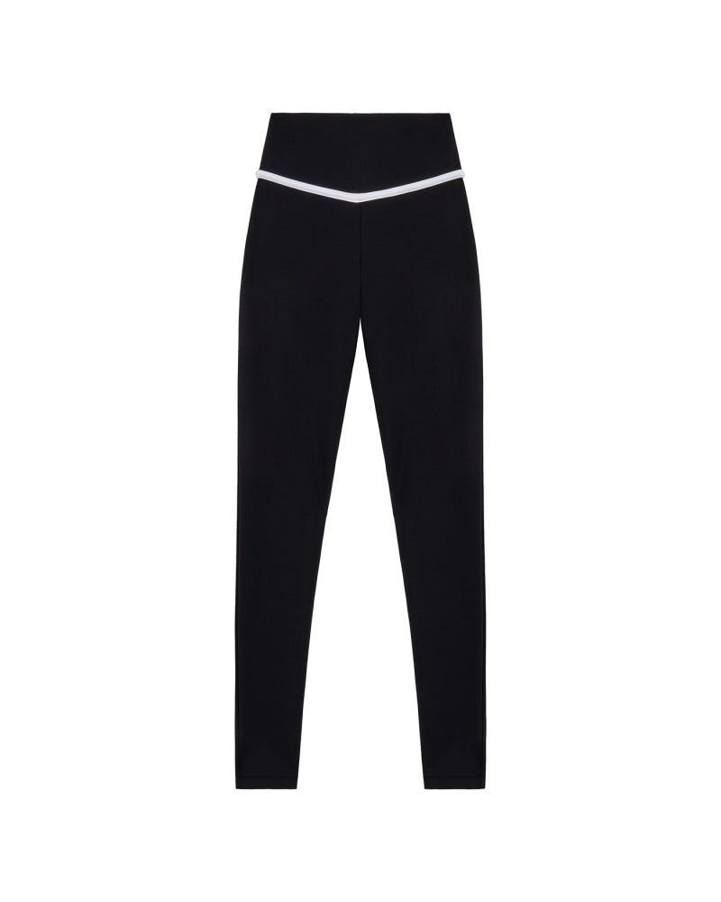 Ultimate Piping Black Leggings