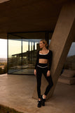 Ultimate Piping Black Leggings
