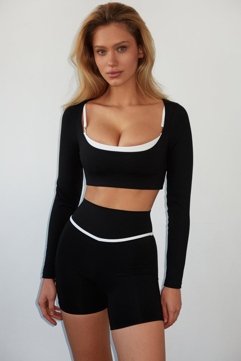 Ultimate Piping Black Shorts