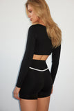 Ultimate Piping Black Shorts
