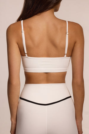 Ultimate Piping White Leggings