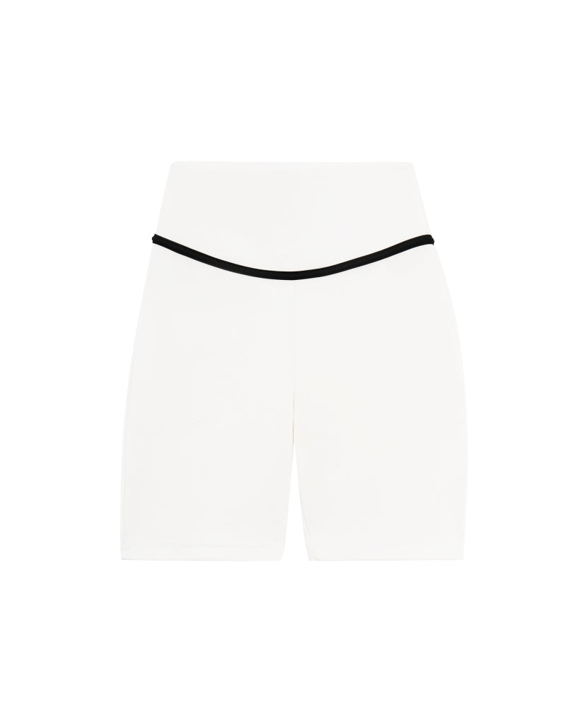 Ultimate Piping White Shorts
