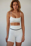 Ultimate Piping White Shorts