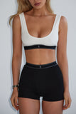 ULTIMATE RIBBED SHORTS BLACK
