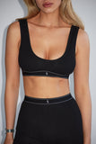 ULTIMATE RIBBED TOP BLACK