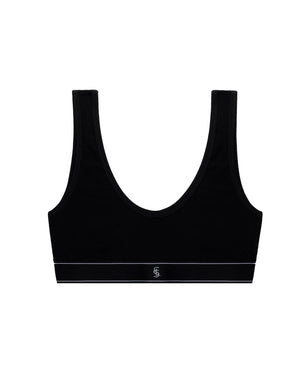 ULTIMATE RIBBED TOP BLACK