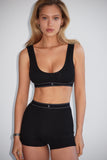 ULTIMATE RIBBED TOP BLACK