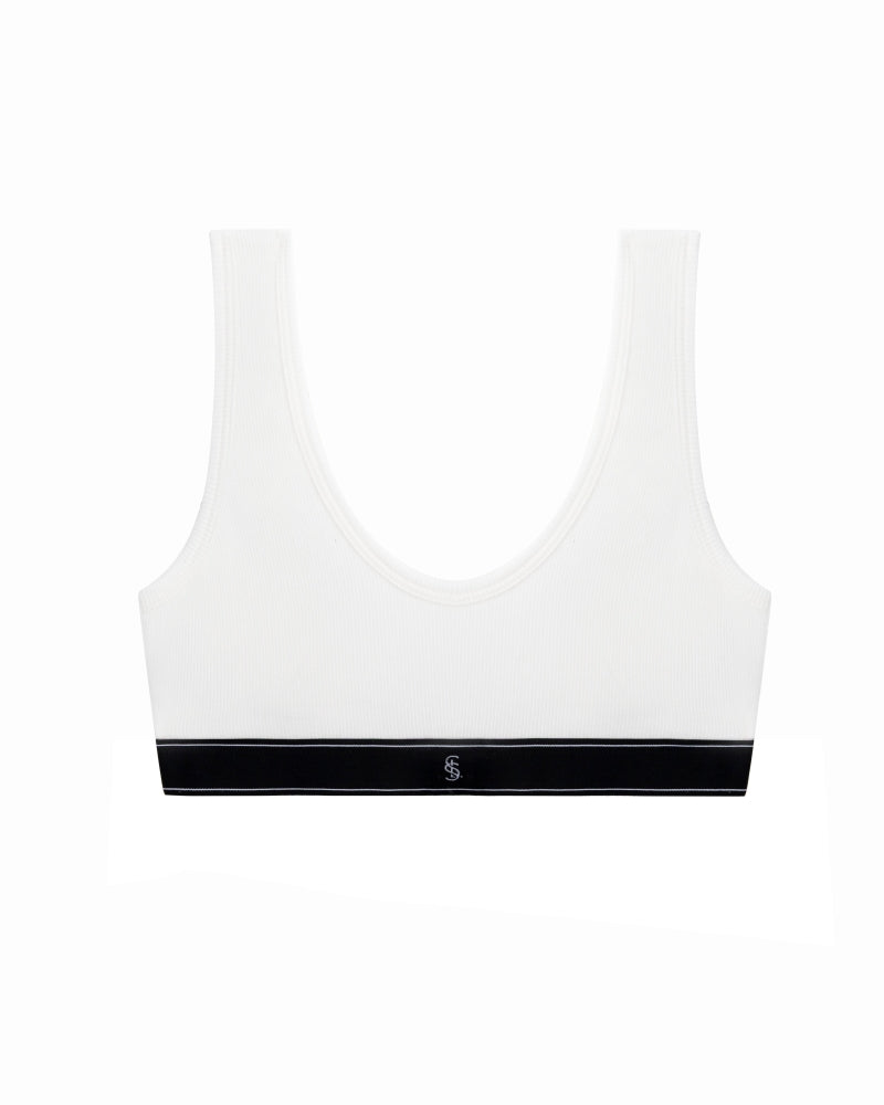 ULTIMATE RIBBED TOP WHITE