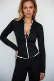 Ultimate Sculpting Zip Up Jacket - Black