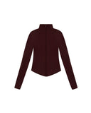 Ultimate Sculpting Zip Up Jacket - Burgundy