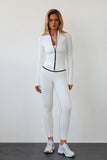 Ultimate Sculpting Zip Up Jacket - White