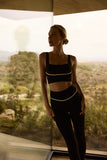 Ultimate Piping Black Leggings