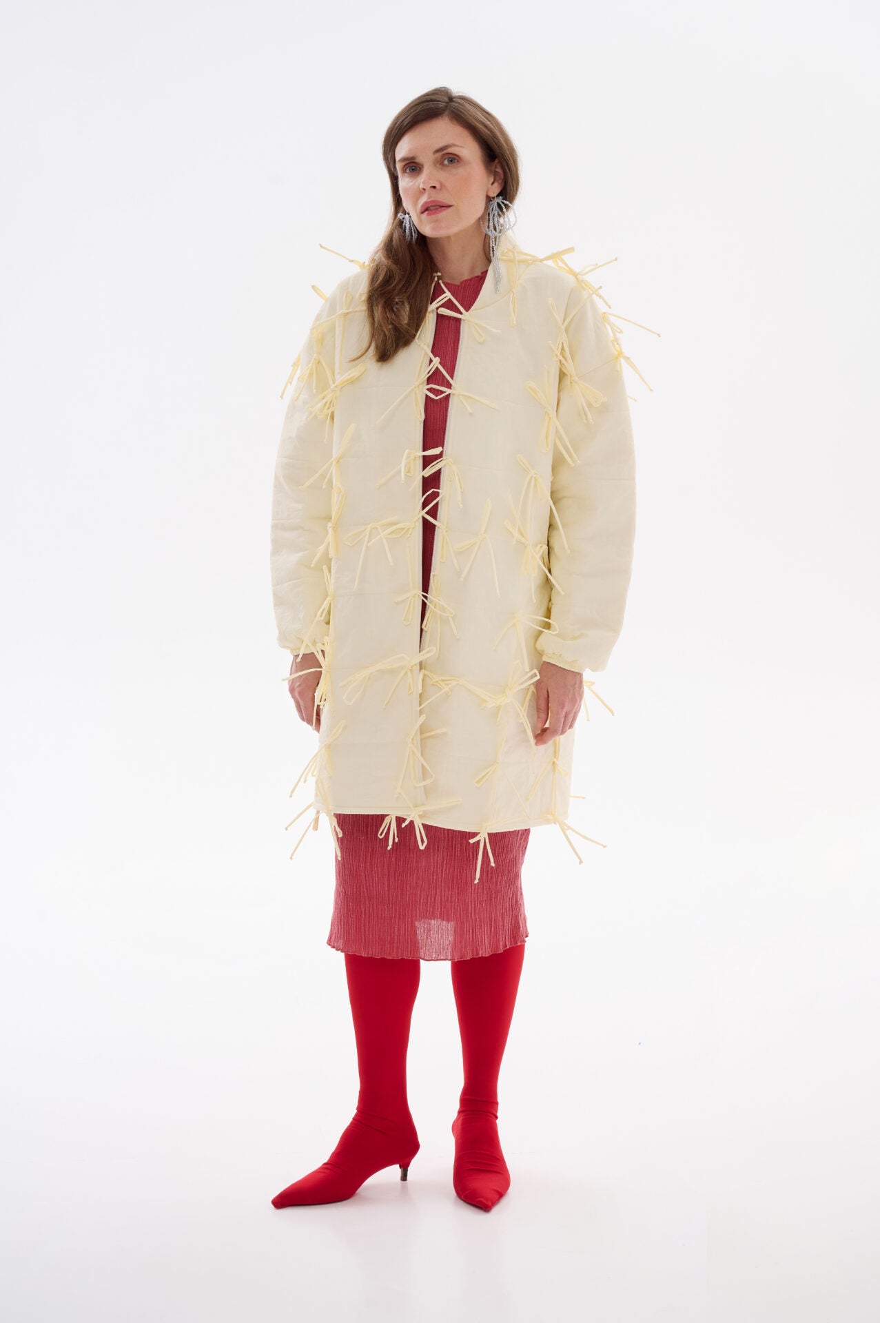 Пуховик конструктор максі