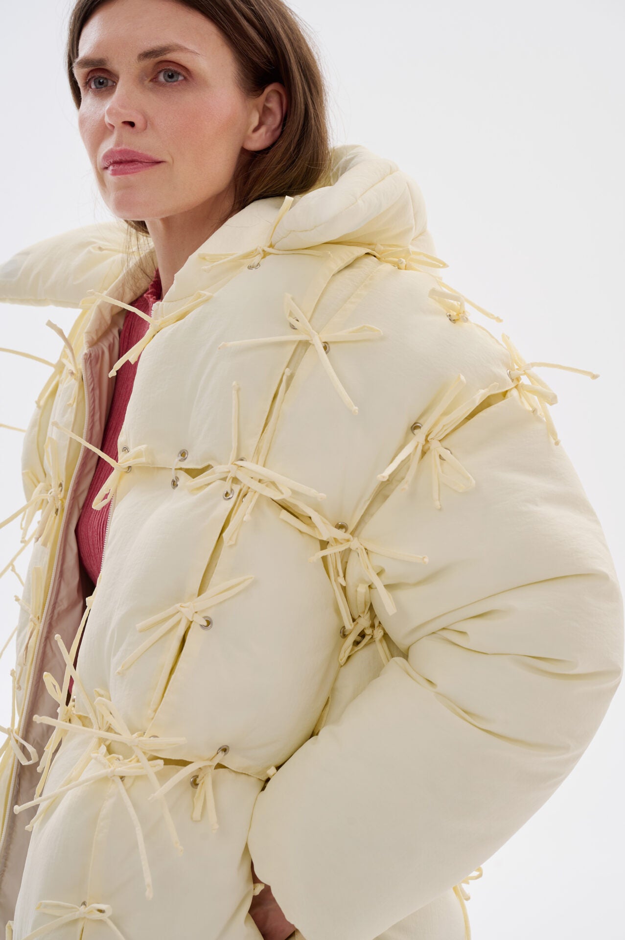 Пуховик конструктор максі