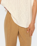 Класичні штани зі складками з вовни