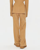 Класичні штани зі складками з вовни