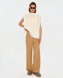 Класичні штани зі складками з вовни