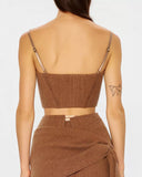 Короткий корсет з вовни