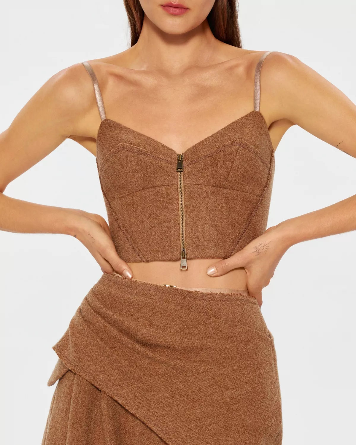 Короткий корсет з вовни