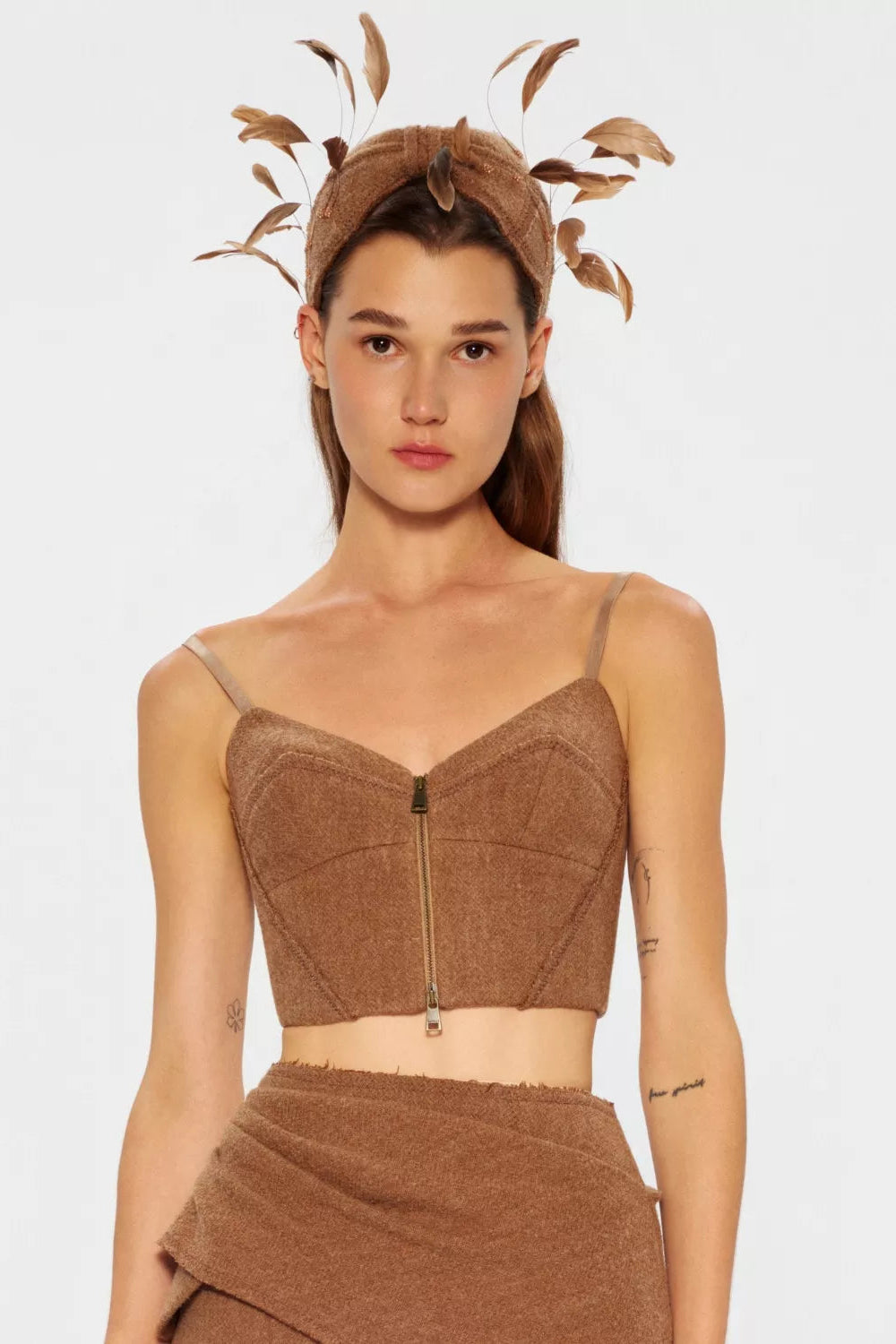 Короткий корсет з вовни