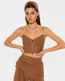 Короткий корсет з вовни