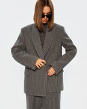 Двобортний жакет з вовни