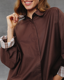 Комбінована оверсайз сорочка