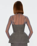 Iconic корсет з вовни в смужку