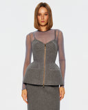 Iconic корсет з вовни в смужку