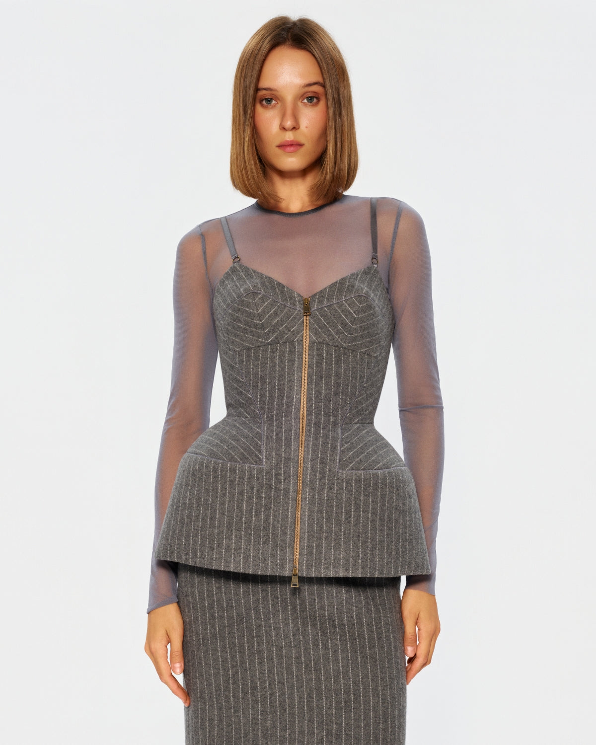 Iconic корсет з вовни в смужку